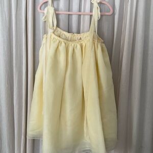 Selkie Powder Puff Mini Dress in Dole Whip Yellow
